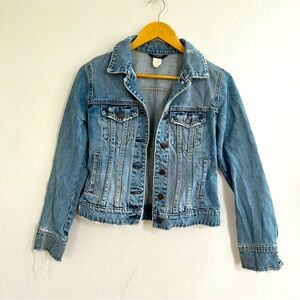 Vintage Distressed JCrew Denim Jacket